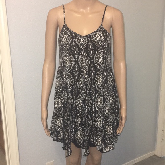 black and white sundress